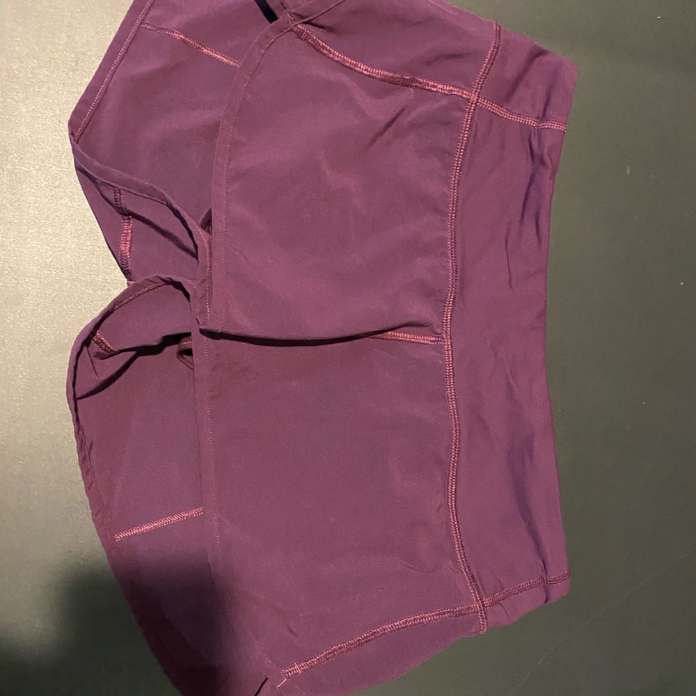 Purple Lululemon shorts